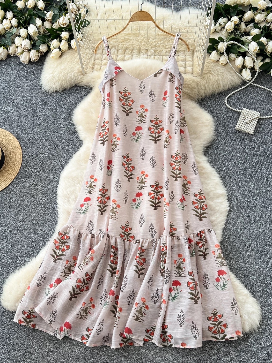 Taking slay notes floral dress CD755 images
